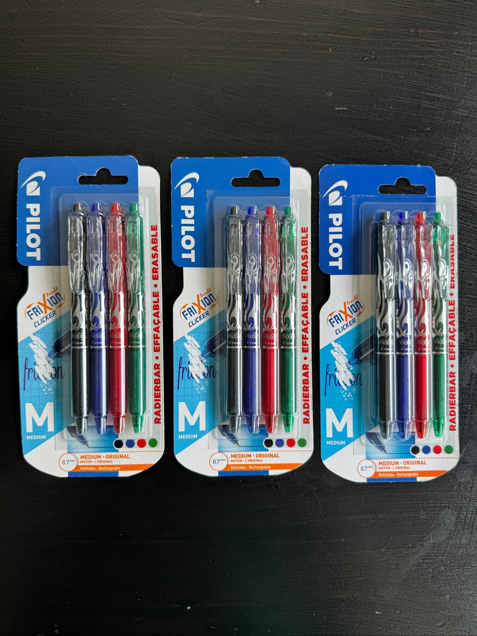 12 stylos effaçables frixion ball pilot
